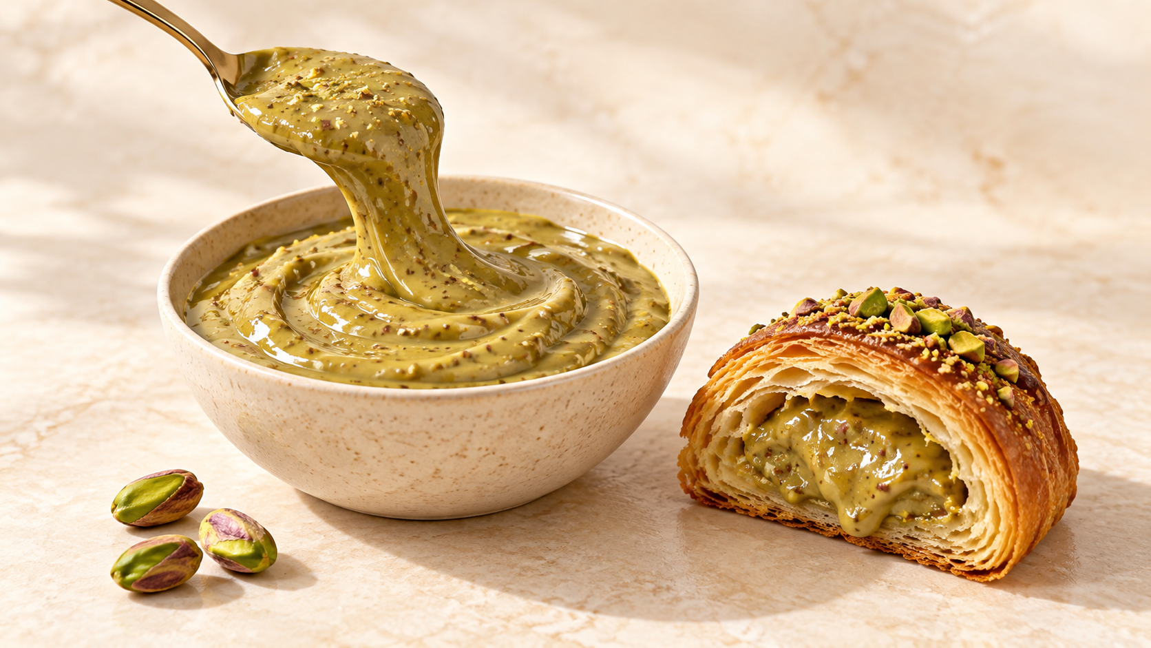 Pista Praline Paste for commercial food production